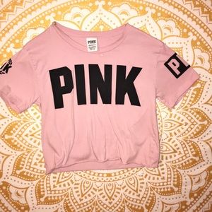 Pink crop top